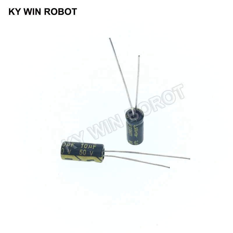 50 шт./лот 10 мкФ 50V 10mf 105C 5x11mm Алюминиевый электролитический конденсатор 50V10UF