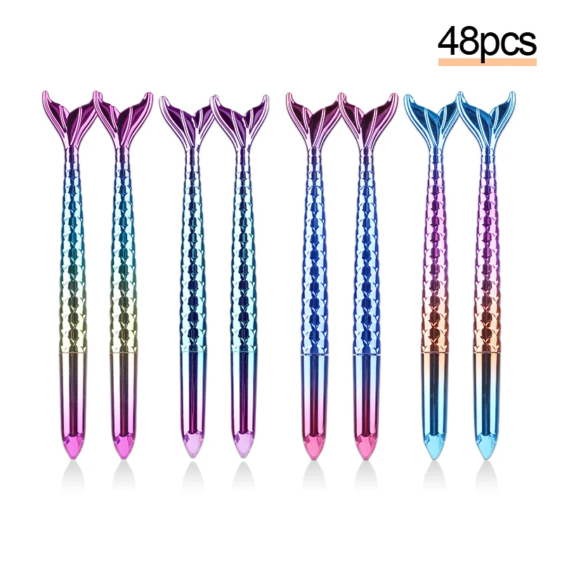 

48pcs/set Korean Creative Fancy Mermaid Gel Pen Kawai Unicorn Bear Totoro Cat Black Key Guitar Ice Cream Office Kit Cute Thing