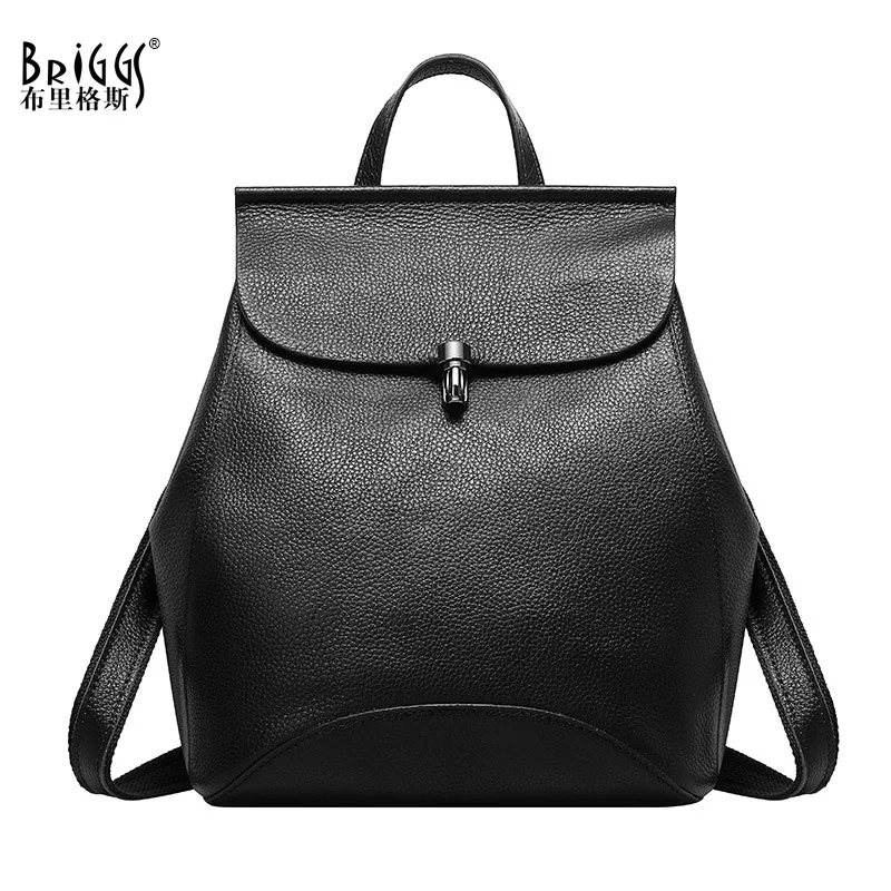 Рюкзак женский из натуральной кожи винтажный черный для отдыха 100% |