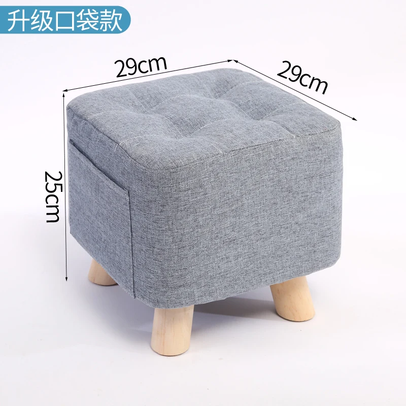 Скандинавская мебель обувь из цельного дерева скамейка Простой низкий табурет