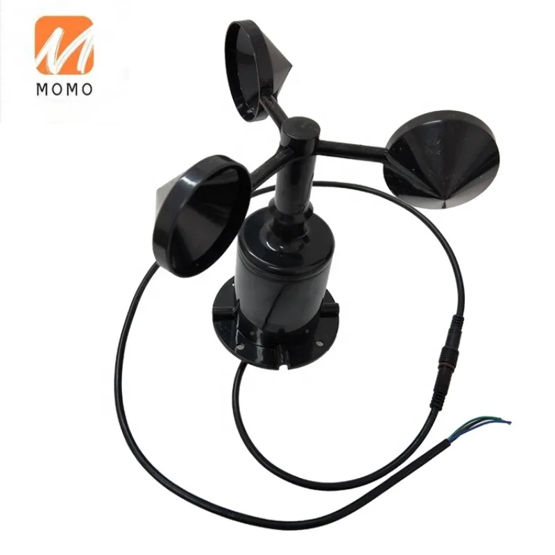 

Pulse RS232 RS485 MODBUS 4-20mA 0-5V 0-2.5V output CE Wind Meter Anemometer Three Cup Wind Speed Sensor