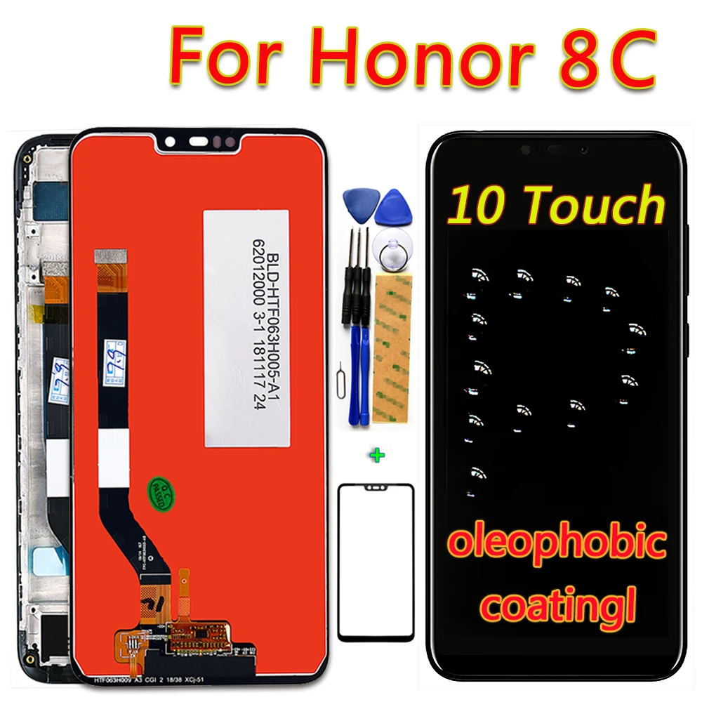 Сенсорный ЖК дисплей для Huawei Honor 8C 10 экран 6 26 дюйма Paly дигитайзер сенсорного