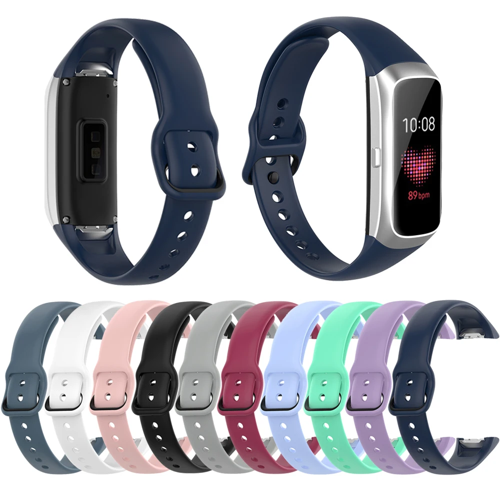 Силиконовый ремешок для Samsung Galaxy Fit SM R370 часов спортивный умный Браслет сменный