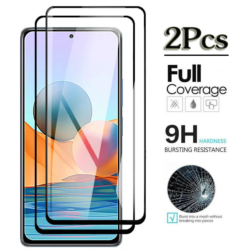 

2Pcs Full Cover film protection For Xiaomi Redmi Note 9 10 Pro Max 10S 10 S 9S 9T 9T Screen Protector on Xiamoi Redmi 9 9a Glass
