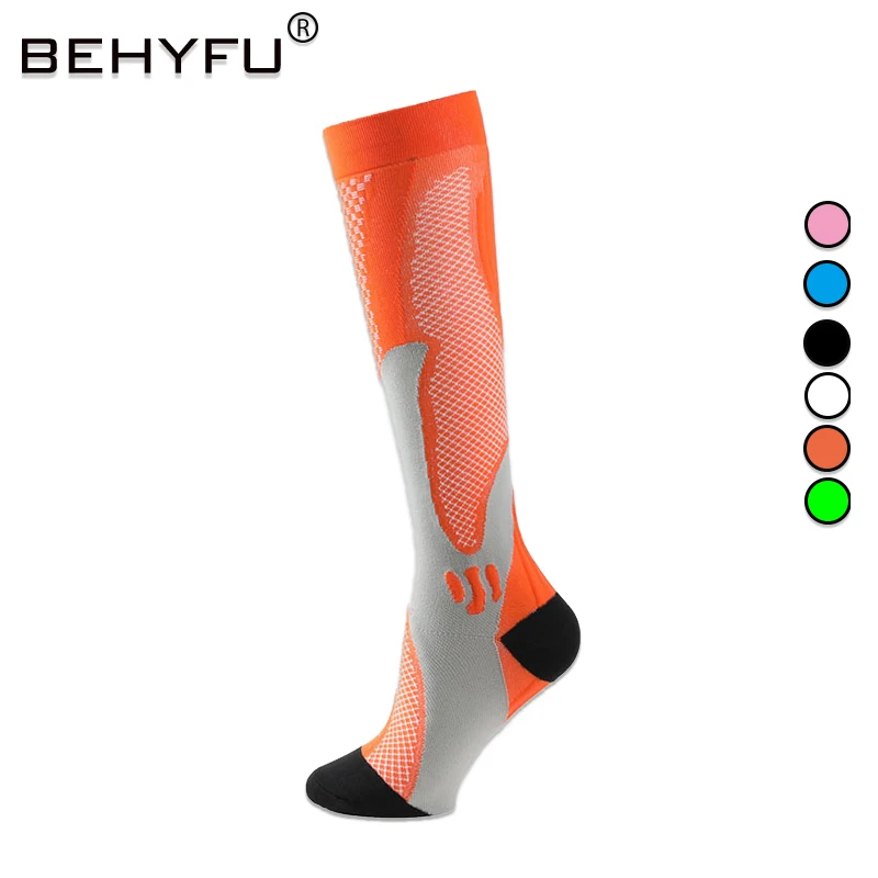 

Compression Socks Stretch Comfortable Absorbs Sweat Sport Pressure Stocking Nylon Breathable Running Cycling Calf Socks Unisex