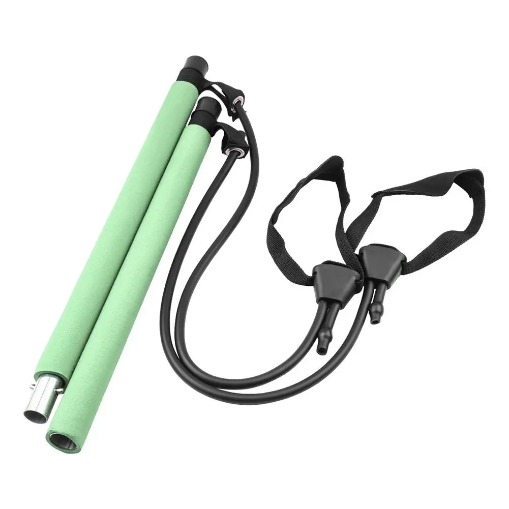 

Portable Pilates Bar Stick with Resistance Band for Gym Home Fitness Sports Body Workout Exercise Sports Fitness Supplies