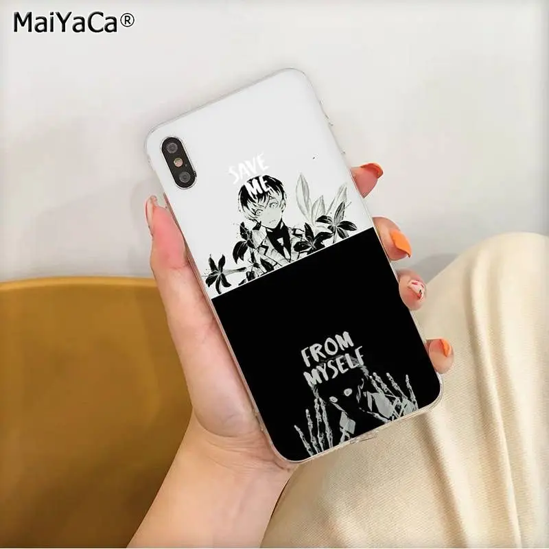 MaiYaCa Темный аниме Haise Sasaki Токийский Гуль мальчик Coque Оболочка Чехол для телефона для iPhone 11 pro XS MAX 8 7 6 6S Plus X 5 5S SE XR