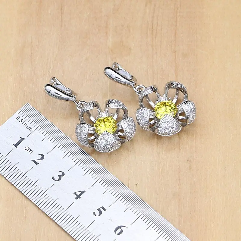 Комплект из колье и серёг серебра 925 пробы | Украшения аксессуары