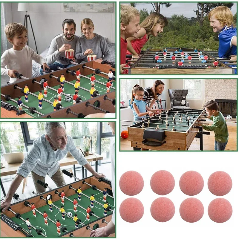 

20PCS Foosballs, Red Textured Classic Tabletop Soccer Game Balls for Adults and Children