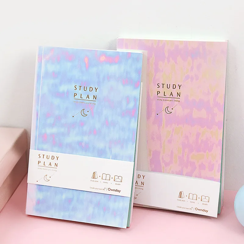 Креативный простой цветной блокнот с обложкой студенческий корейский небольшой