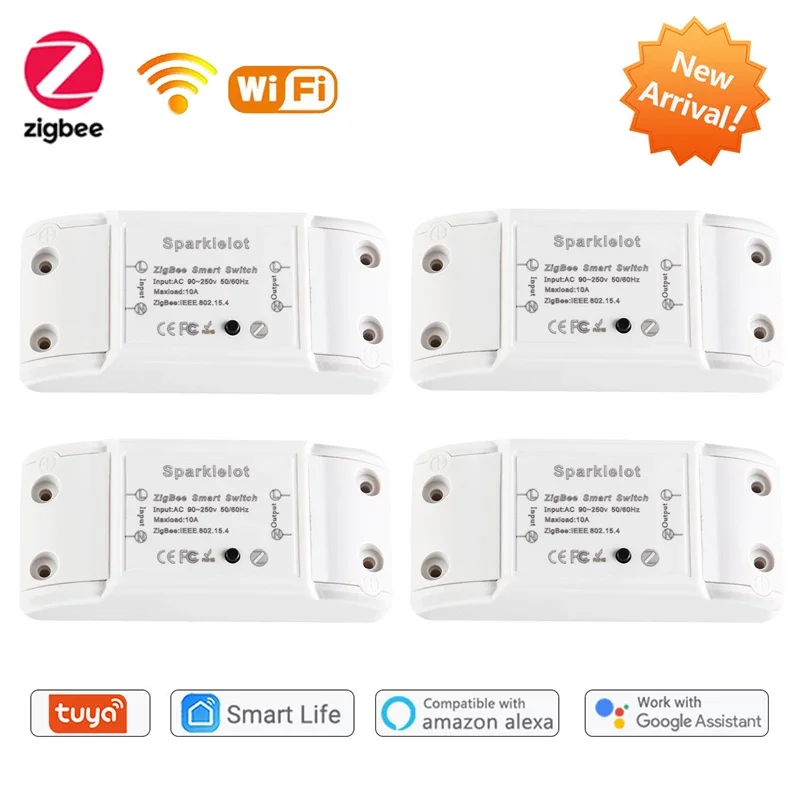 

Умный светильник ель ZigBee3.0 для умного дома, универсальный выключатель с таймером, работает с приложением Alexa Google