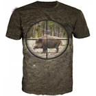 Футболка Мужскаяженская с коротким рукавом, модная тенниска с 3D-принтом в стиле Харадзюку, дикий кабан, одежда в стиле рокхип-хоп