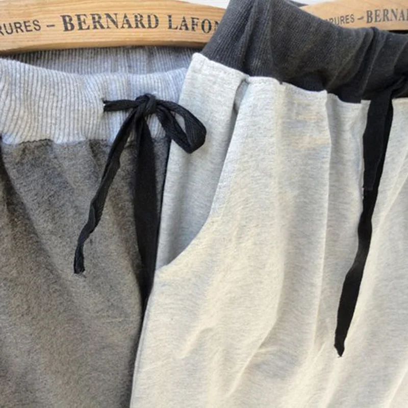 Men's Home Pants Cotton trousers Threaded waist Men's Sleep Bottoms