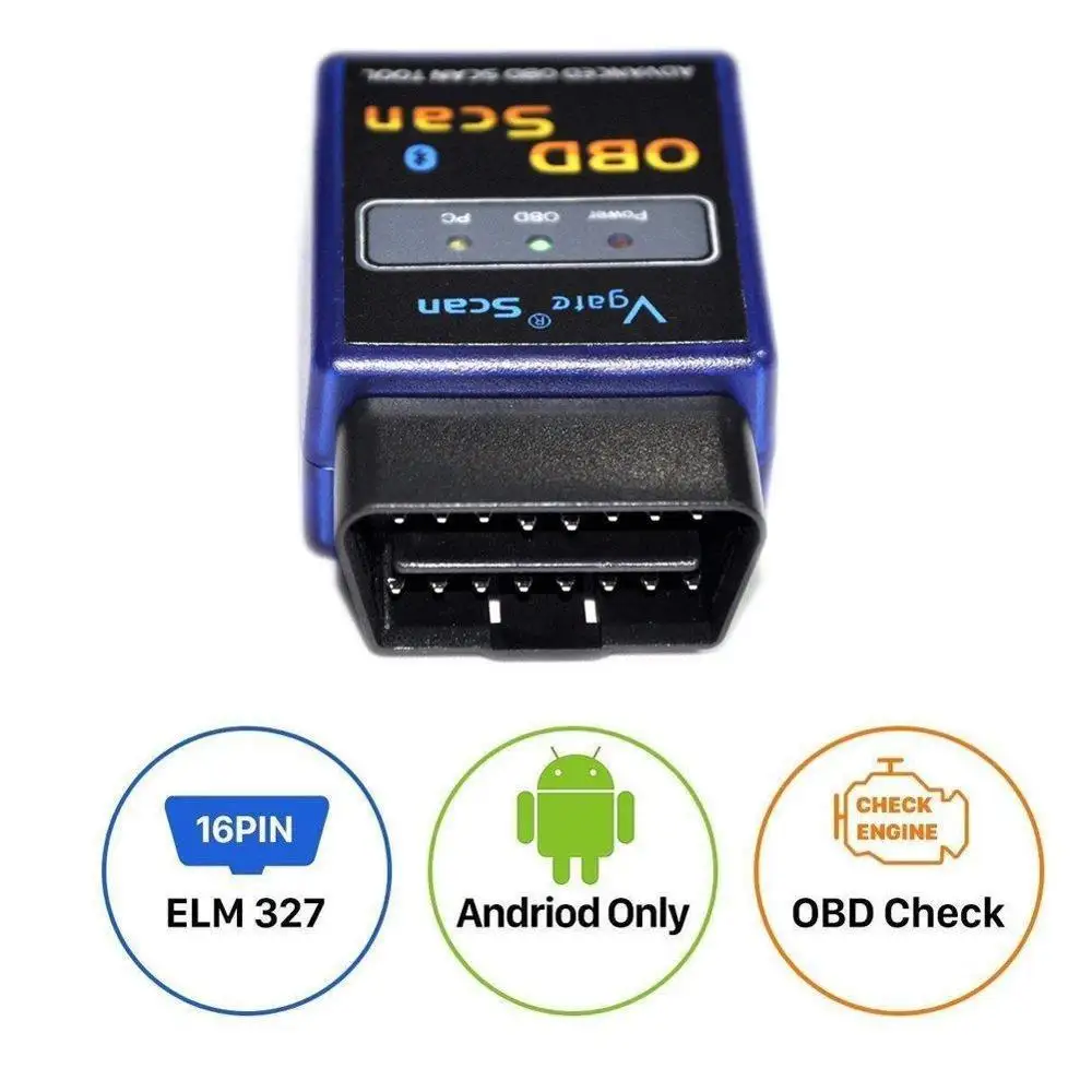 Bluetooth V1.5 ELM327 OBD2 OBDII Расширенный Автомобильный сканер APP & для TORQUE ANDROID мотоциклы