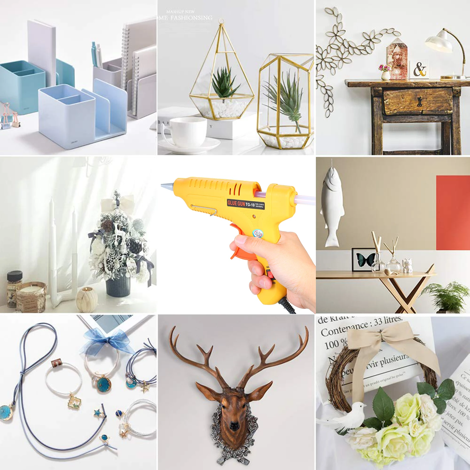 Термоплавкий клеевой пистолет 60 Вт/100 Вт Мощный регулируемый термоплавкий станок