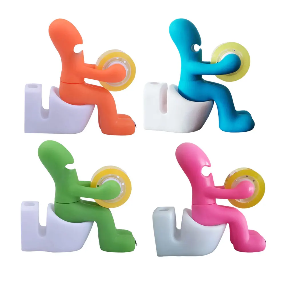 

Tape Dispenser Tape Cutter Desktop Storage Box Tape Dispenser Tape Tool Office Stationery Station Creative Adhesive Tape Holder