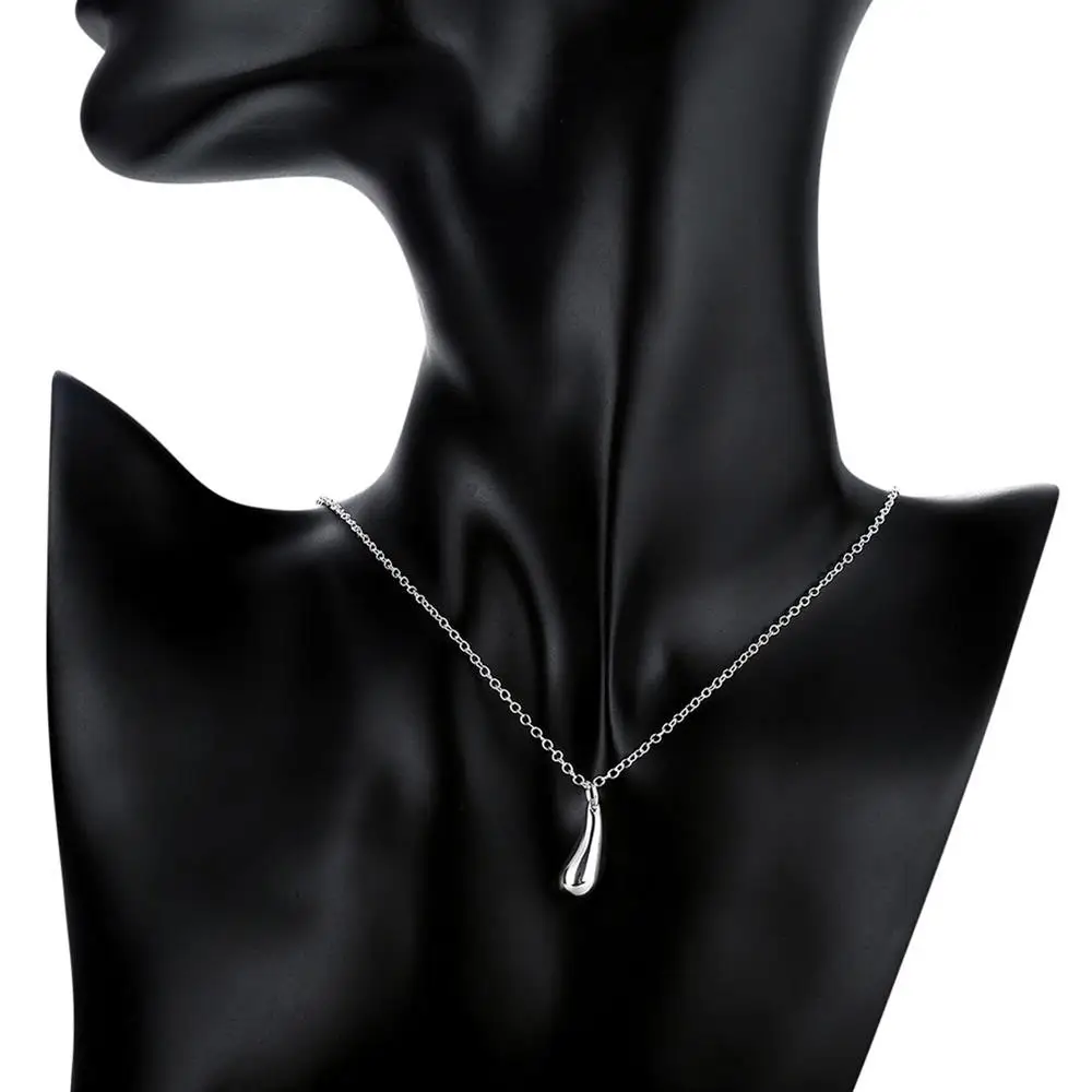 

Fashion Party wedding 925 sterling Silver water drop pendant necklace bracelets earrings Jewelry set for woman Christmas gifts