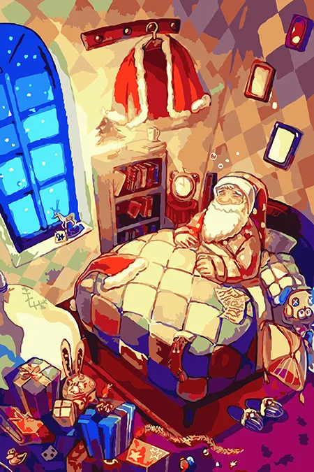 

oil paints painting by number Christmas house oil paint painting by number acrylic paint wall decoration frame