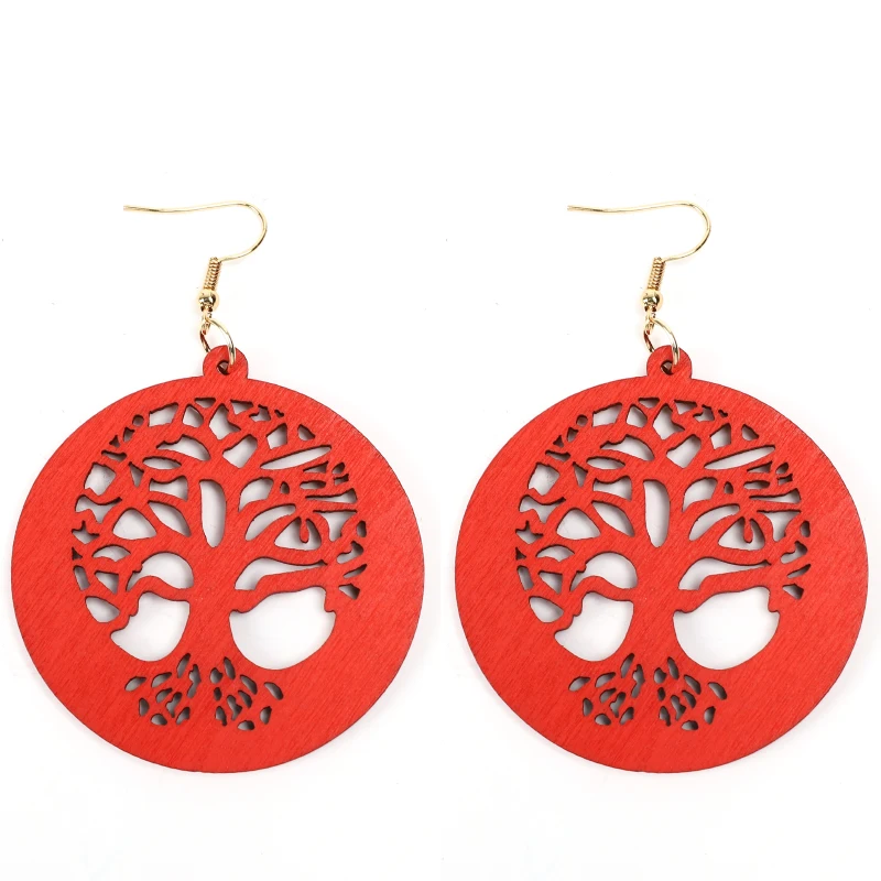 YULUCH Этнические женские большие серьги Модные ювелирные изделия поп пустое