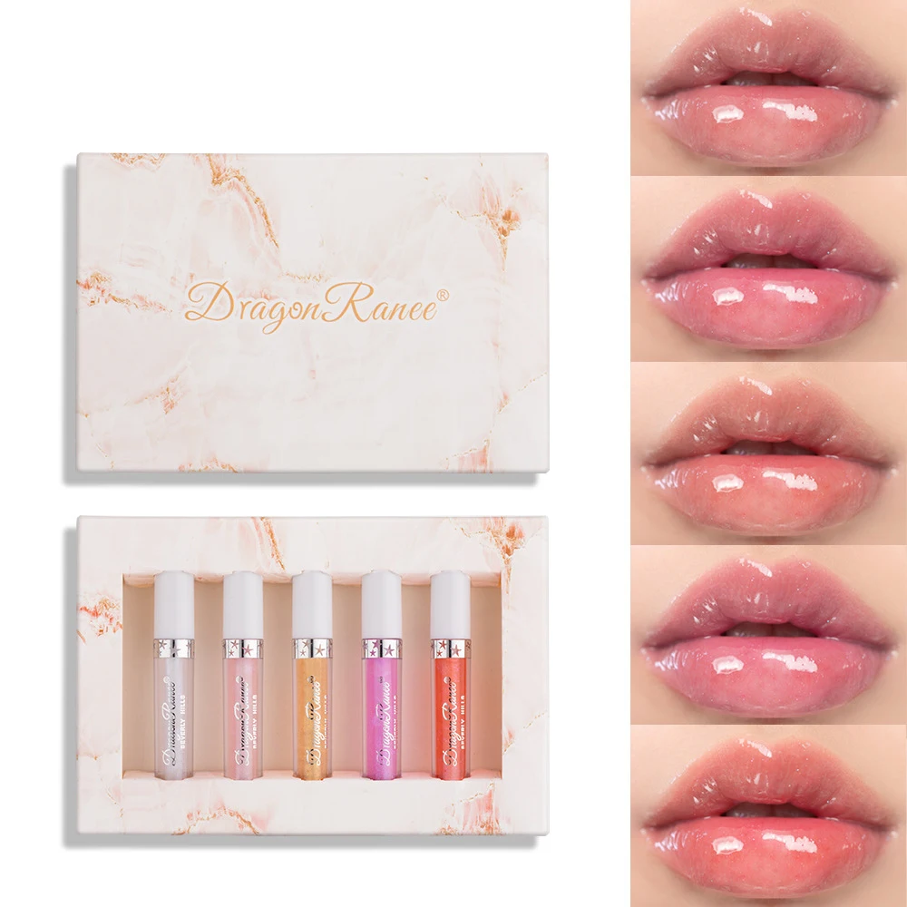 

Набор матовых помад, 5 шт., глазурованная Помада для губ, не выцветает, водонепроницаемые блески для губ SSwell