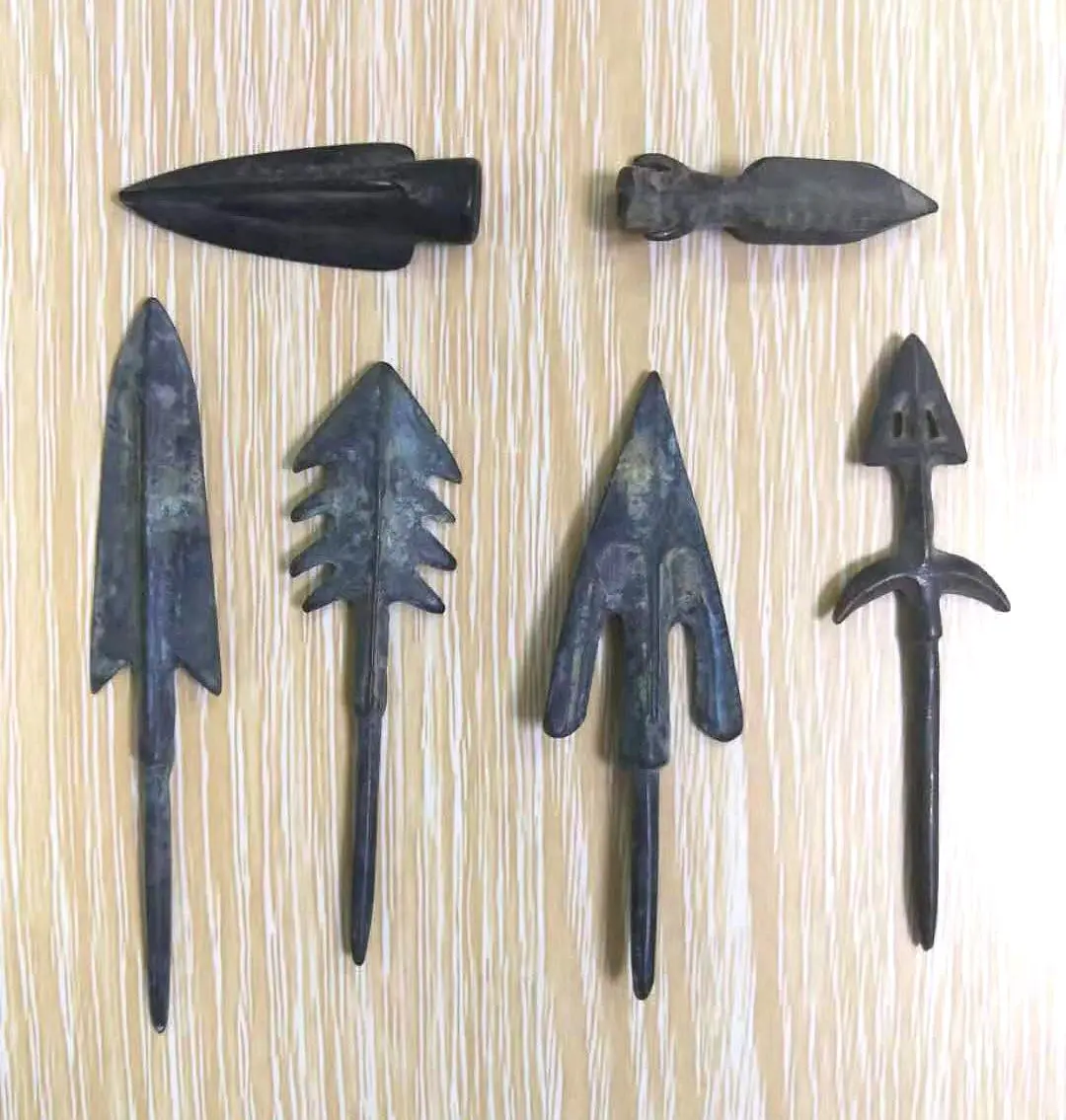 Винтажная бронзовая модельная копье для мужчин инструмент работы 6 штук