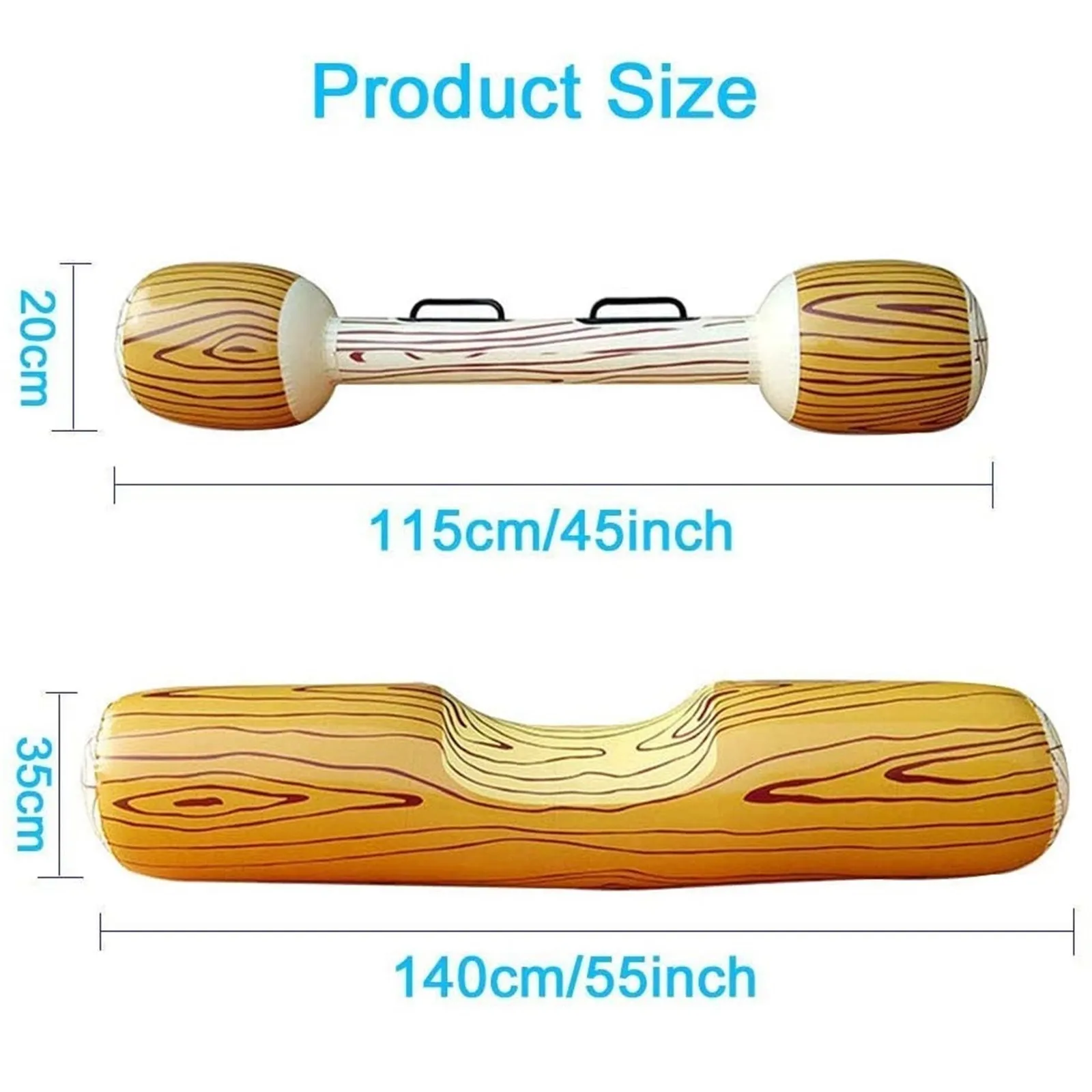 

Inflatable Swimming Pool Toy Floating Water Wood Grain Stick Floating Rows Zwembad Piscina Accessoire Piscine Gonflable