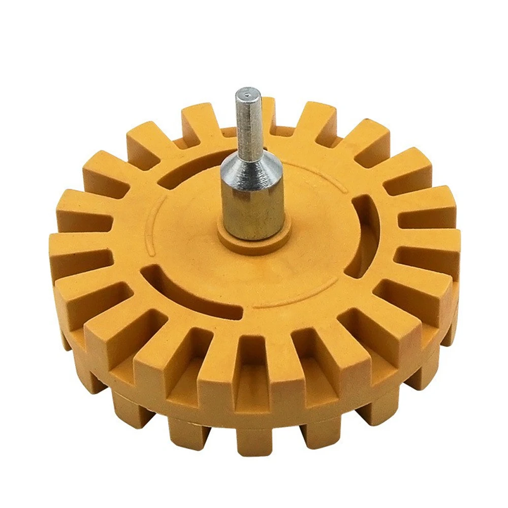 

4 Inch Rubber Eraser Wheel Portable Tire Polishing Wheel Tool Car Decal Removal Grinding Polishing Tool