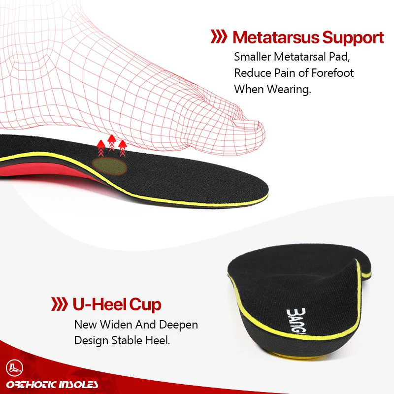 FootMaster Orthopedic Insoles For Shoes Sole Arch Support Inserts Women Men Flat Feet Shoe Pad Plantar Fasciitis Sports Insole