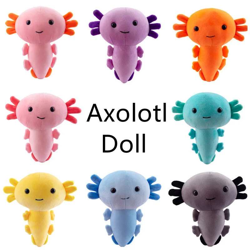 

Плюшевая игрушка Kawaii Axolotl, 20 см, мультяшное милое животное, мягкая плюшевая кукла для детей, день рождения