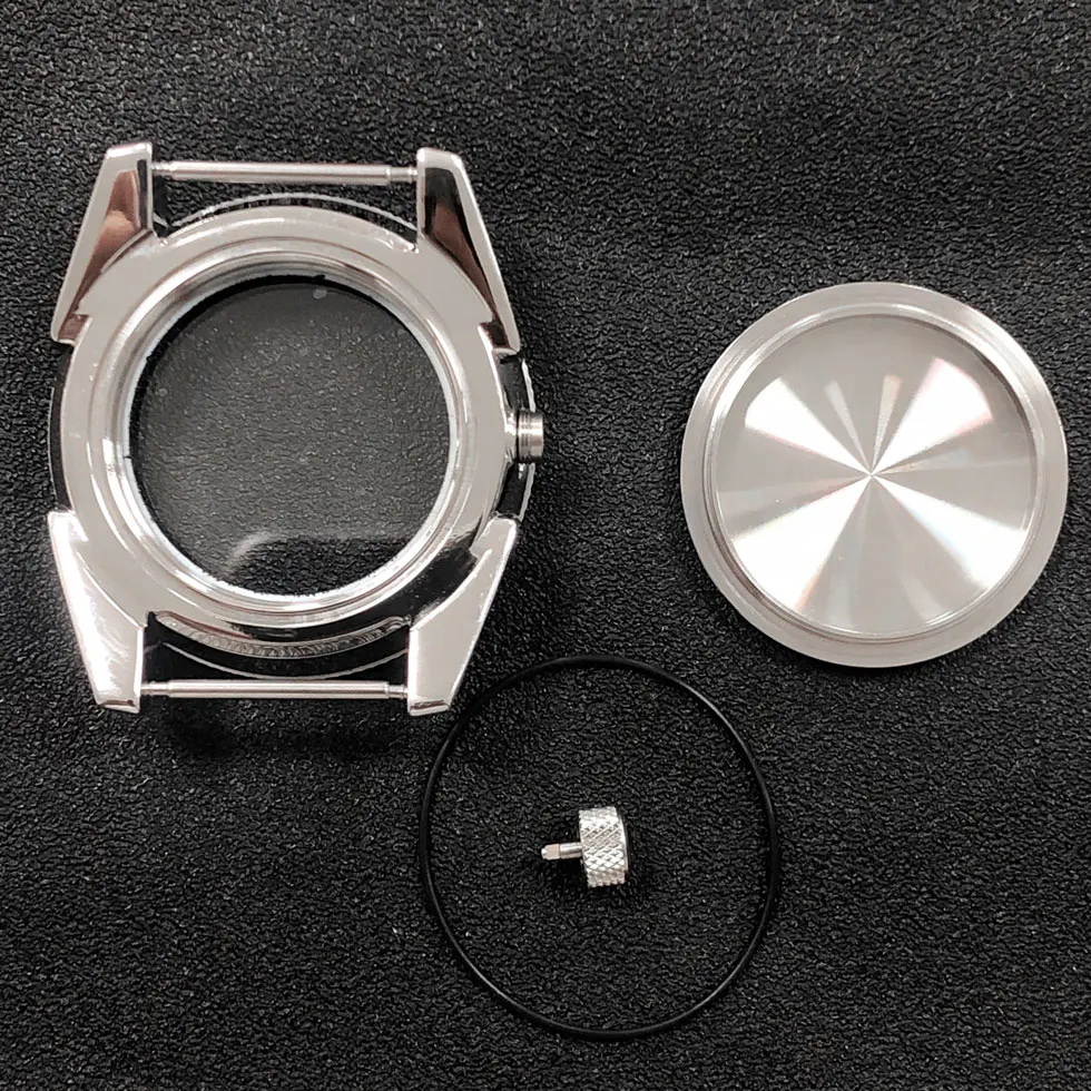 Чехол для часов в стиле самурая для механизмов NH35/NH36 из нержавеющей стали с сапфировым кристаллом и аксессуарами