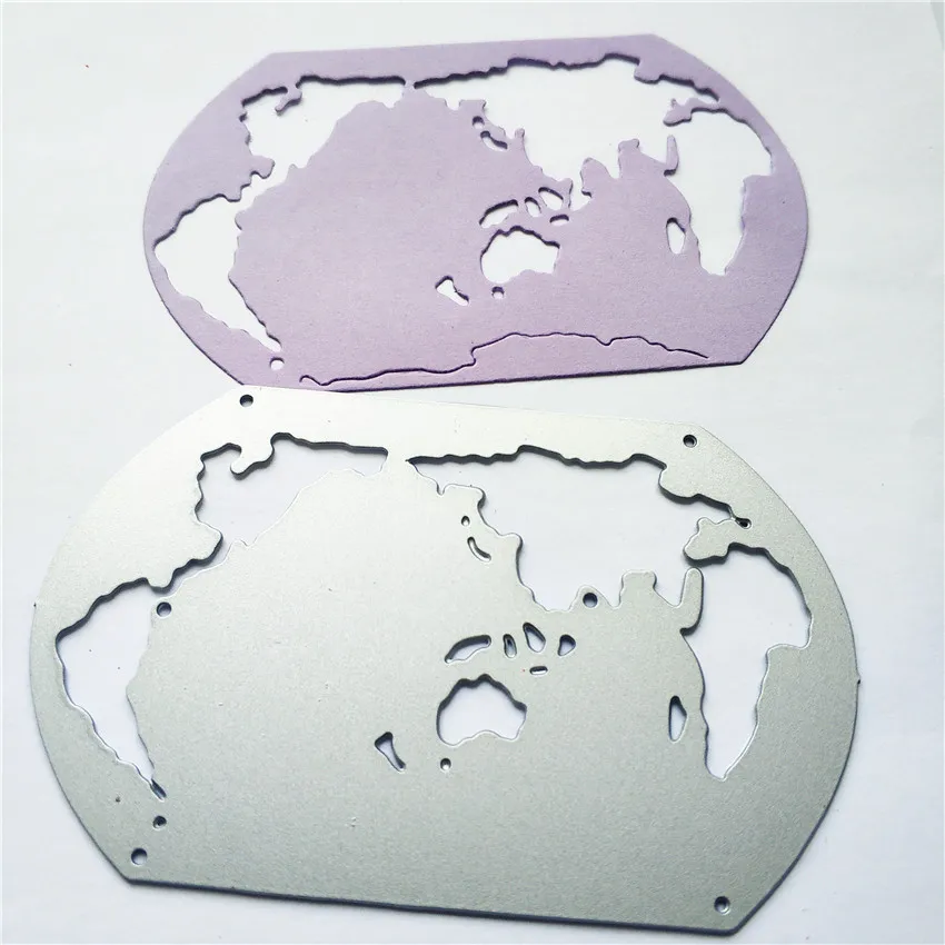 Металлические штампы с картой мира трафареты тиснением штампов штампованная для