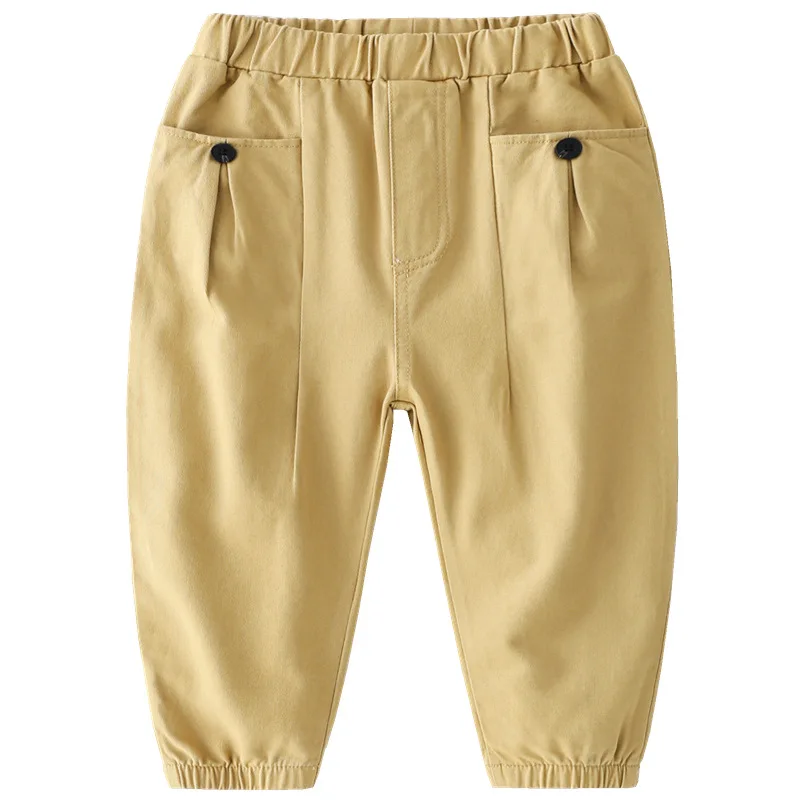 Children's Solid Color Trousers 2021 Autumn Children's Clothing Pants Boys Casual Pants Baby Fashion Pants Fall Clothes for Kids