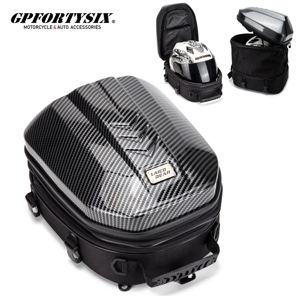 Motorcycle Rear Seat Bag Waterproof Multifunctional Tail High Capacity Back Rider Racing Helmet Backpack |