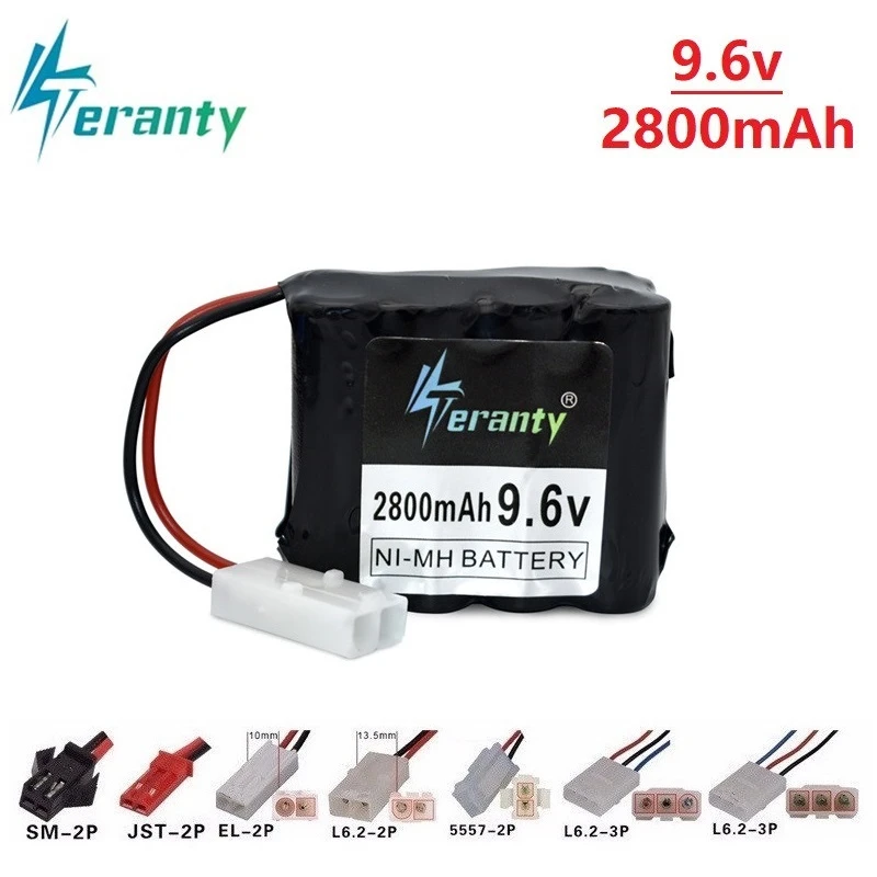 

9,6 v 2800 мА/ч, Перезаряжаемые Батарея для игрушечных моделей автомобилей танки роботов пушки никель-металл-гидридного Батарея AA 2800mah 9,6 v батар...