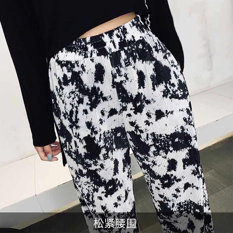 

Cow Print Pants Women Korean Style Cow Print Wide Leg Pants Harajuku Trousers Summer Korean Clothes Streetwear Women 2021