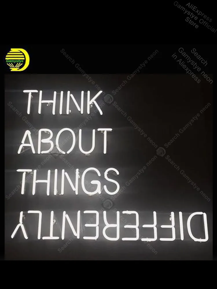 

Neon Sign for Think About Things Differently Neon Affiche Neon outdoor lighting store Neon Sign Pub Garage Polis Signage Shop