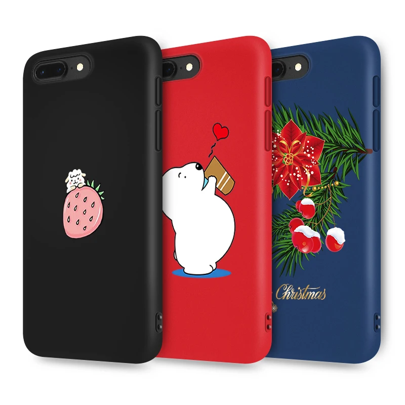 Luxury Soft Matte Color Phone Cases for iPhone 5 5S SE 6 6S Plus 7 8 X Xiaomi RedMi Note Pro 5A Prime TPU Black Cover |