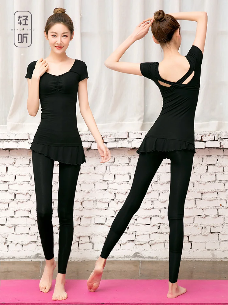 Одежда для йоги Женская Летняя Сетка тренажерного зала красный спортивный