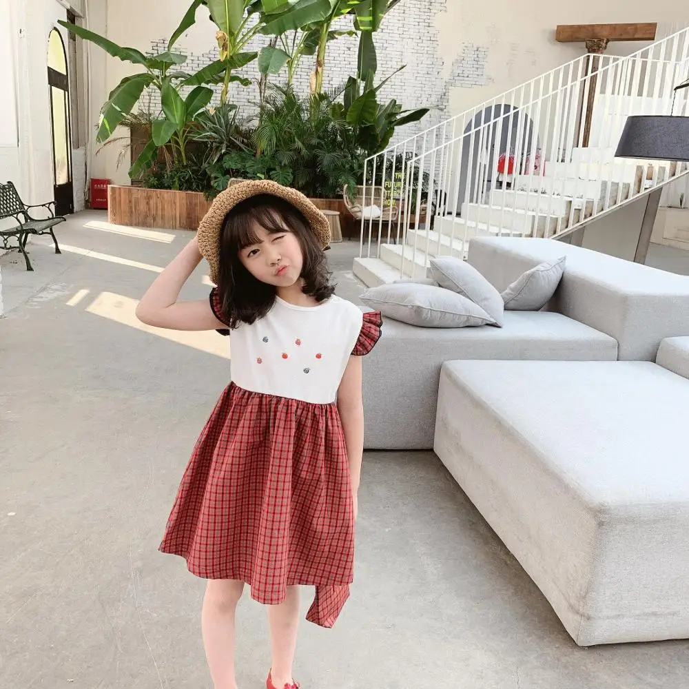 Детские летние платья новинка 2020 одежда для маленьких девочек милое платье в