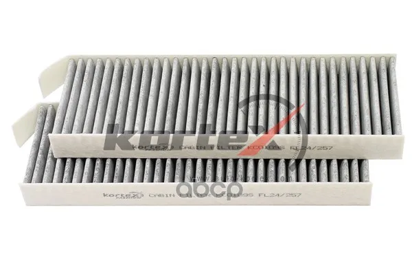 Фильтр Салонный Citroen C4 Picasso/Berlingo/Peugeot Partner/3008/5008 08 (К Т 2шт) (Угольный) KORTEX арт.