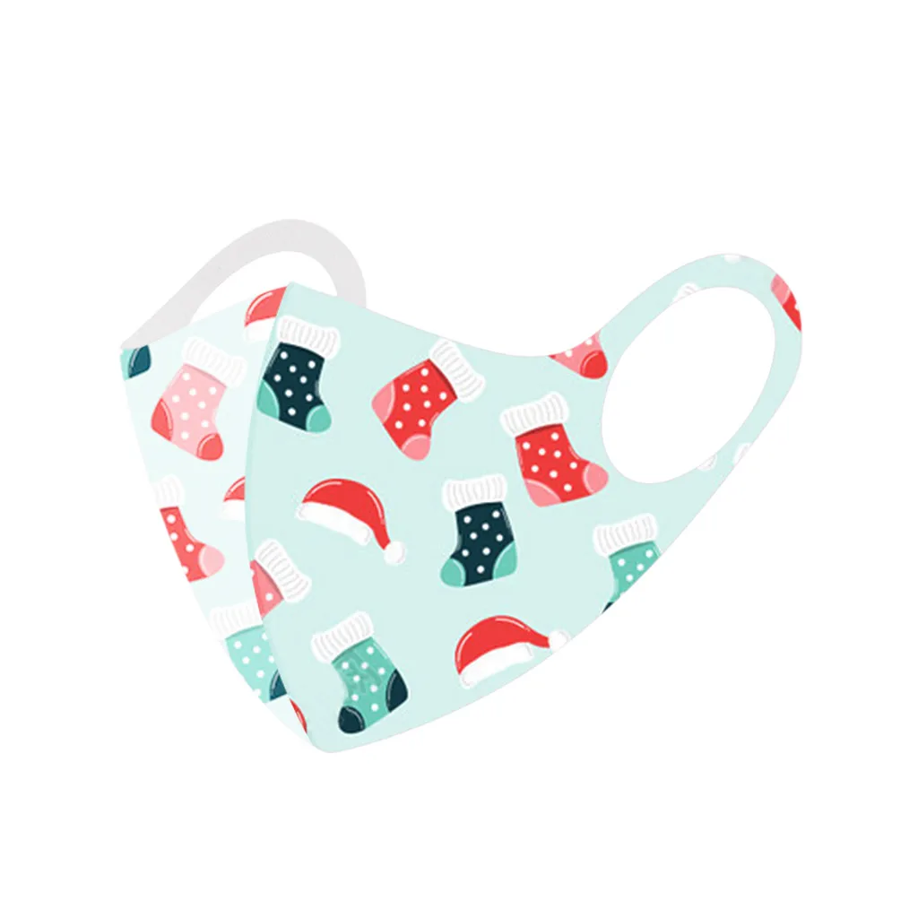 

Christmas Children Mouth Masks For Dust Protection Reusable Washable Fabric Mask Pm2.5 Windproof Dustproof Mask Mascarillas#FS