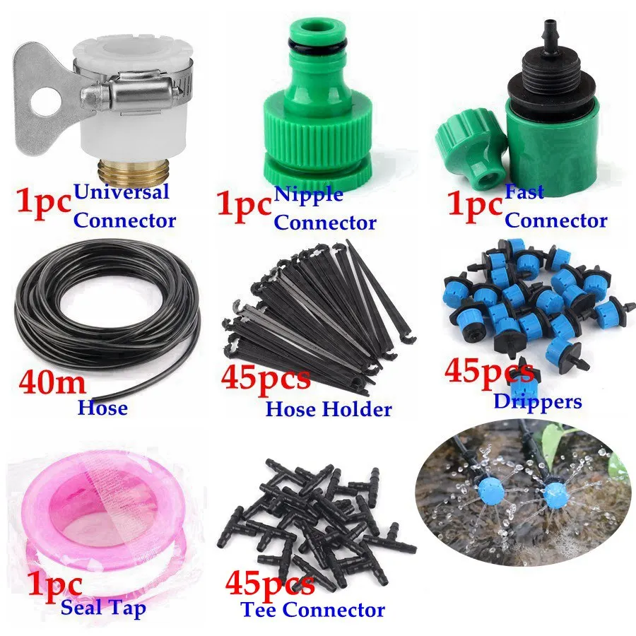 Система капельного полива для сада 40 м 5 комплект автоматической системы наборы
