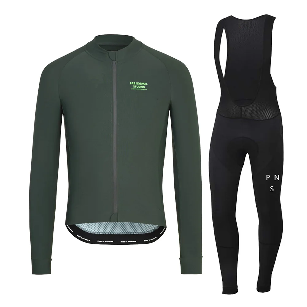 1 Winter Cycling Clothes PNS Long Sleeve Clothing Riding Jersey Set Thermal Fleece Maillot Ropa Ciclismo Invierno Keep Warm - Цвет: 1