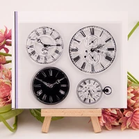 scrapbook dies arrivals clear stamps rubber stamps for card making wax silicone silicone stamp clock steampunk stamps