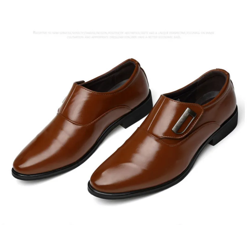 Aleafalling/блестящие мужские официальные туфли на липучке туфли-оксфорды из