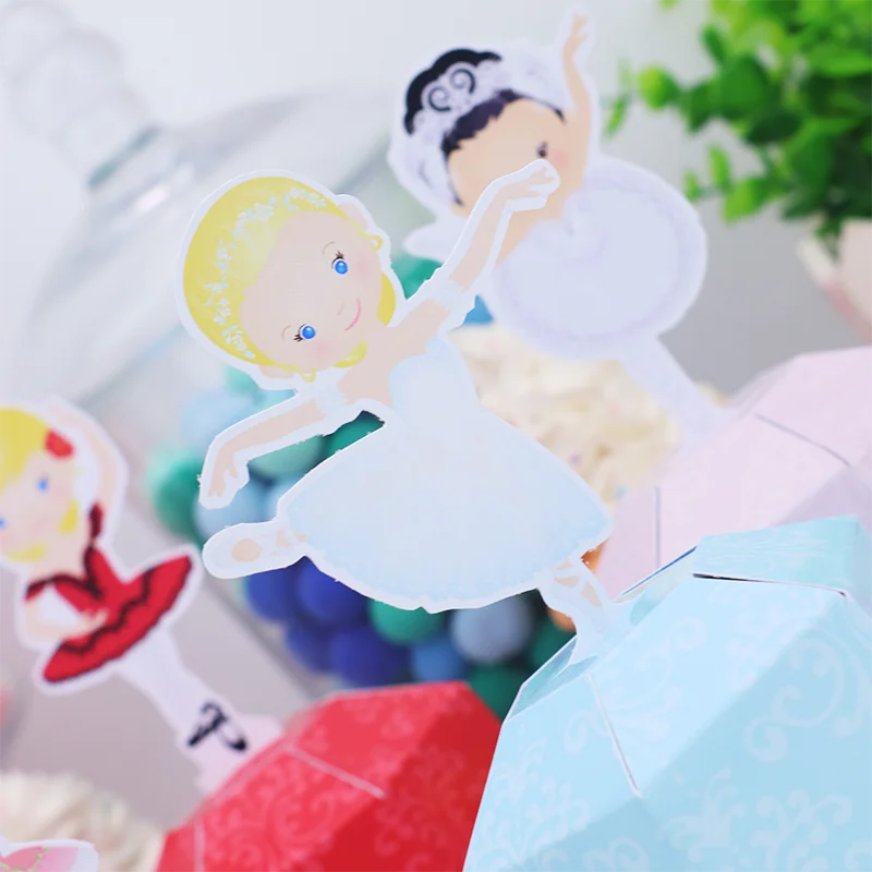 Балерина товары для дня рождения балетные сувениры бумажные стаканчики