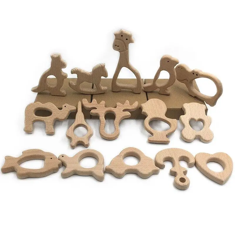 

Деревянное ожерелье-грызунок для прорезывания зубов