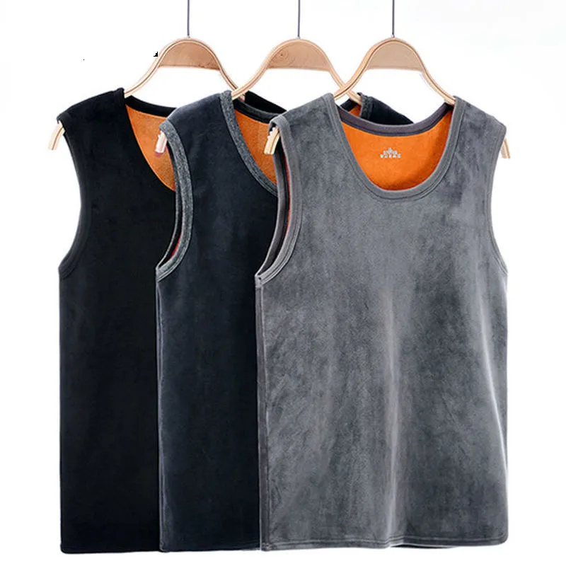 

Warm Vest For Man Keep Warm Underwear Men Vest Men's Winter Thermo Shaping Large Size Male Vest Comfortable With Velvet