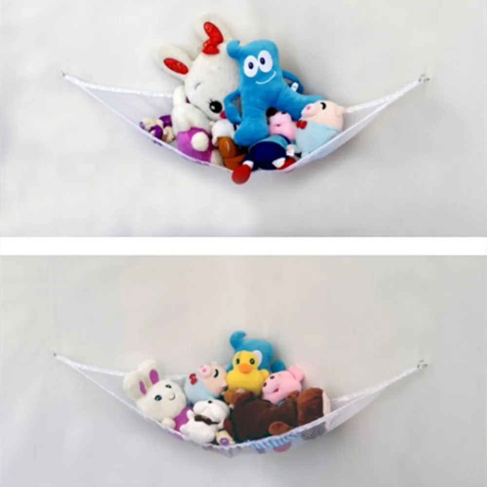 

Fashion Kid Room Toys Stuffed Corner Net Large Storage Pet Plush Hammock Holder Organize Storage