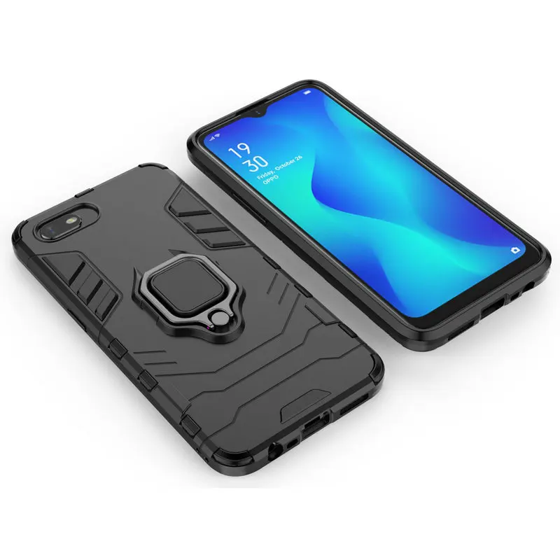 Чехол с кольцом для пальца Oppo A1k жесткий чехол телефона CPH1923 Realme C2 RMX1941